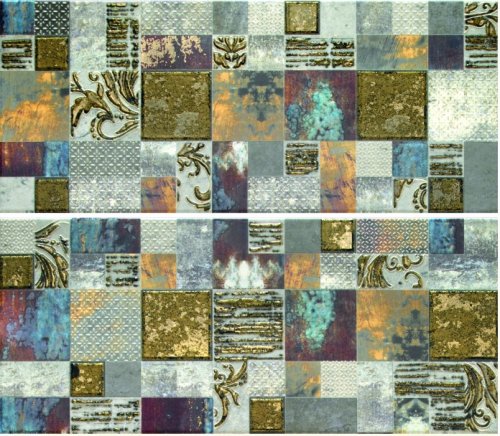 Плитка Frades Mosaico Gris Панно комплект из 2 плиток 250х600 мм/500х600 мм от Latina