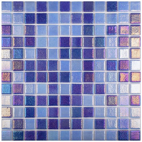  Shell Mix Deep Blue 552/555 31.7x31.7 стеклянная мозаика от VIDREPUR